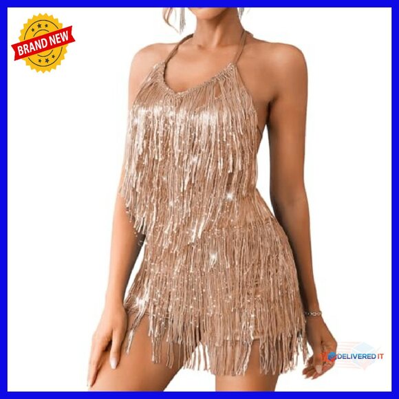 Sparkly Sequin Fringe Romper Jumpsuit for Kids Birthday Party Outfit - Picture 2 of 8